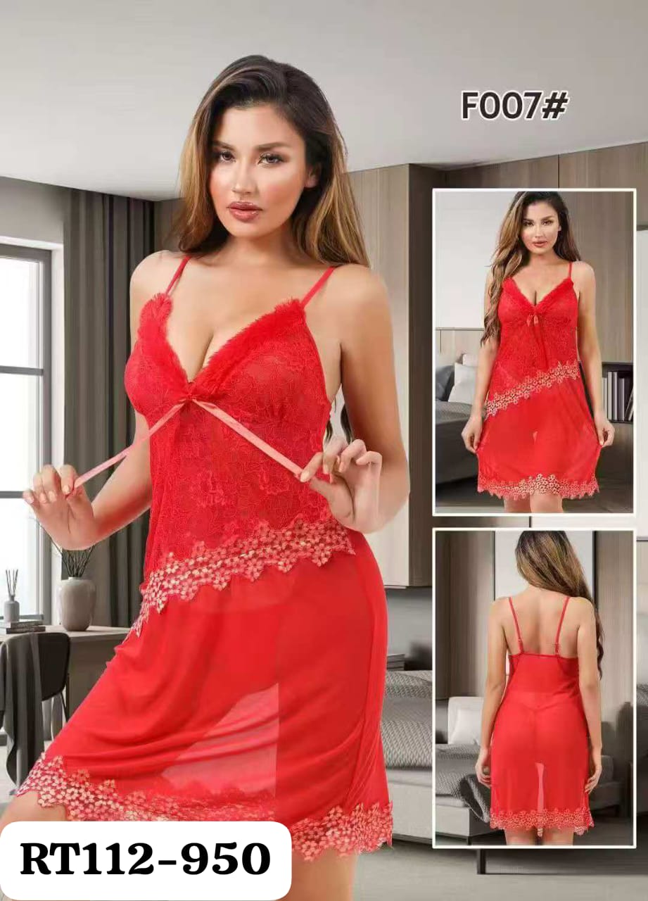 2 PCS Long Dress Nighty For Girls String #NO F007#