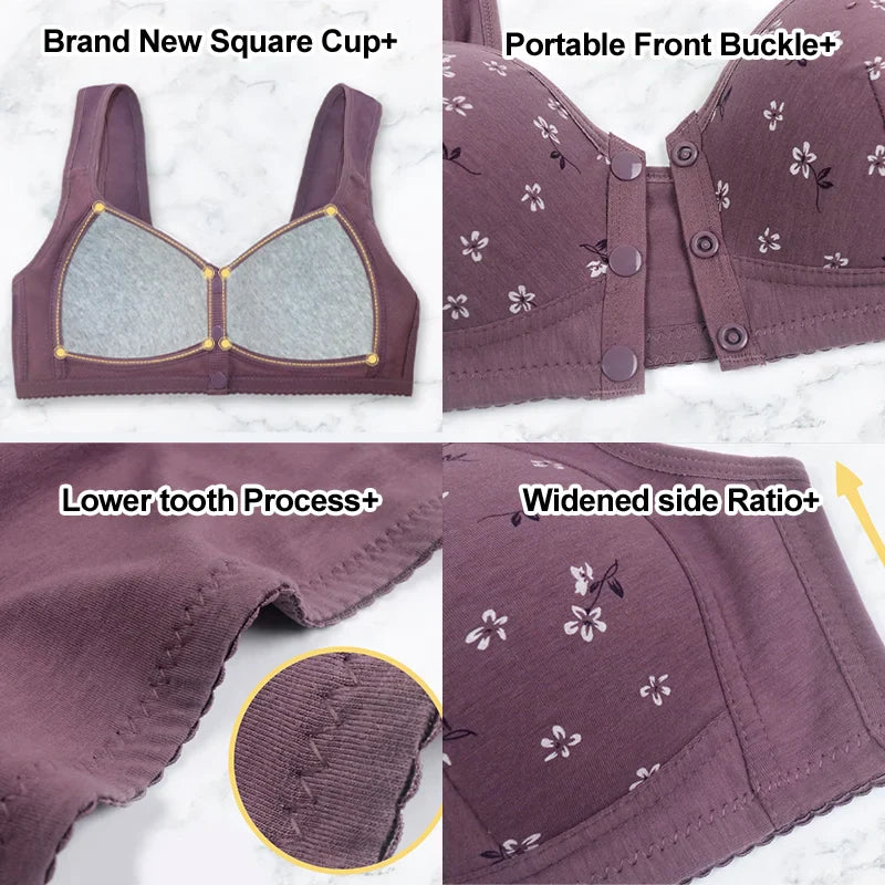 SUPER COMBO β 2Γ Front Open Button Bras + 1Γ Special Cotton Bra