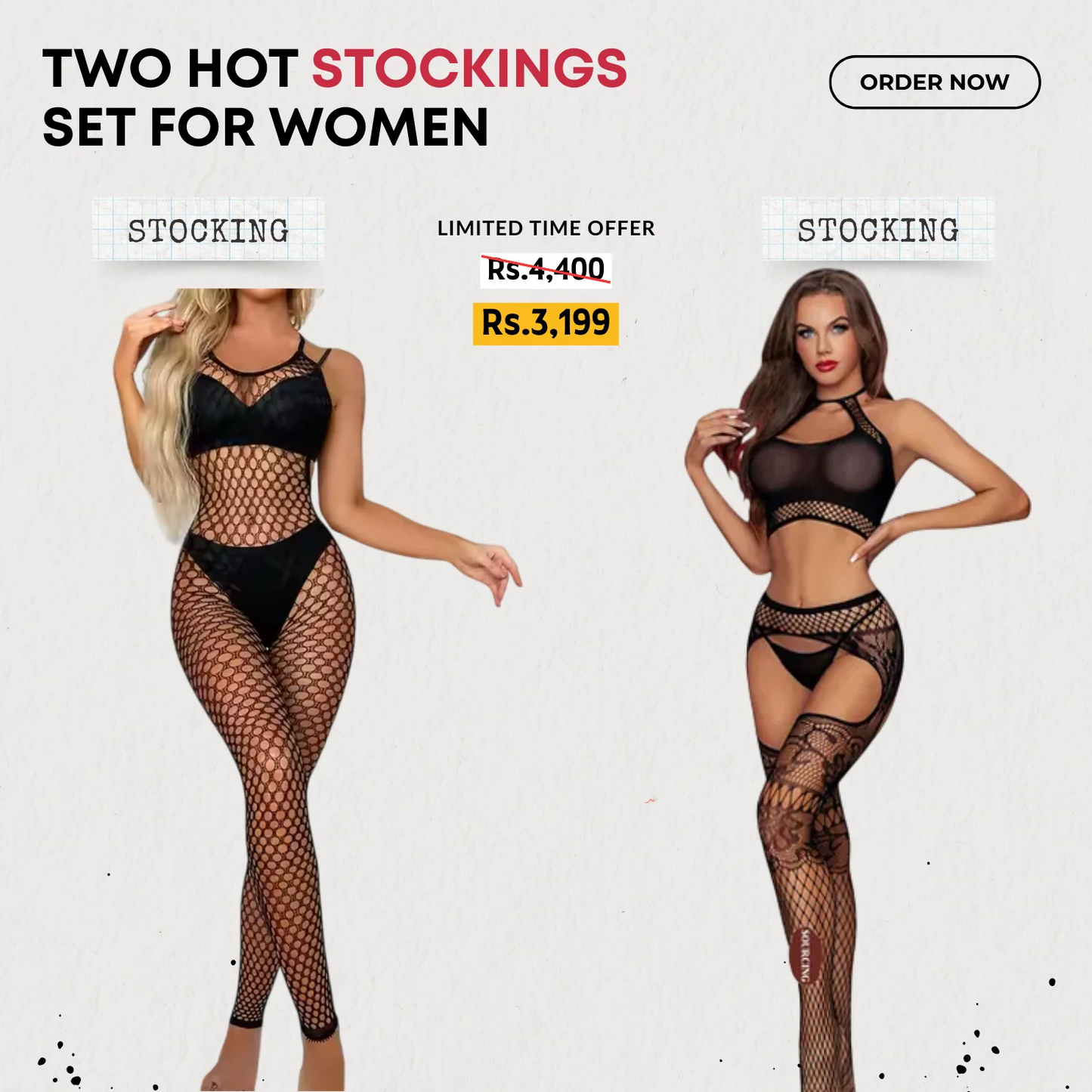 Two Hot Stockings Set (2 Pieces)