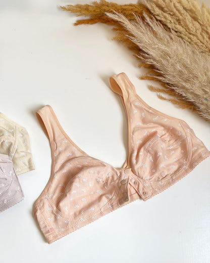 (36-44)b/c Anti Rash Front Button Bra (075-076)