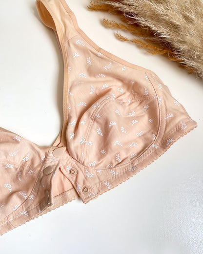 (36-44)b/c Anti Rash Front Button Bra (075-076)