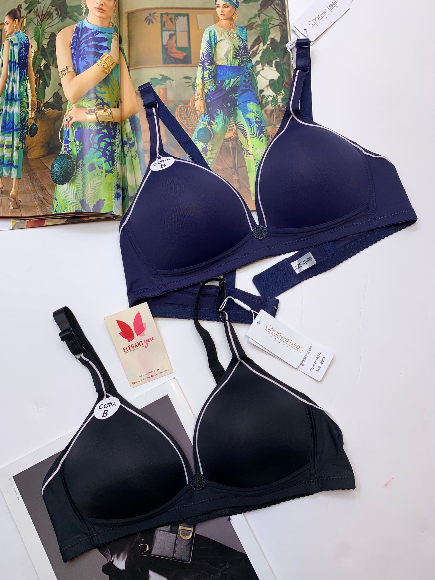 (34-42)B Chanviee Leen Daily wear Thin-Pad Non-Wire Bra [145]
