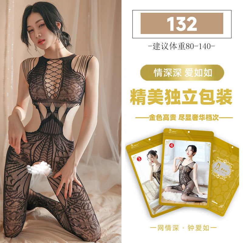 Strings Design Full Body Stockings (132)