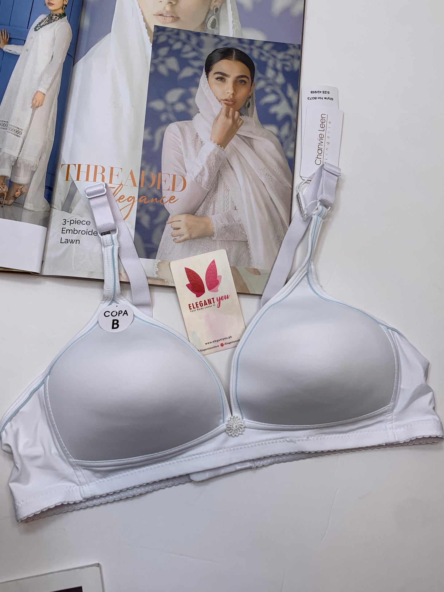 (34-42)B Chanviee Leen Daily wear Thin-Pad Non-Wire Bra [145]