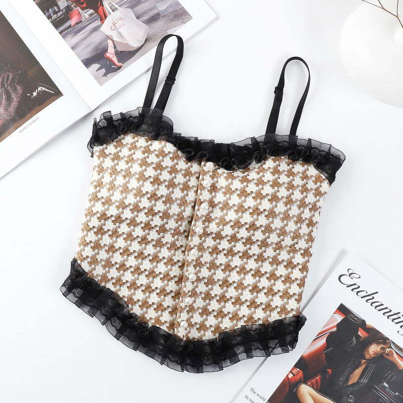 Corset Design  Padded Tank Top/ Camisole