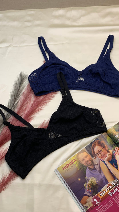 (32-42)b Elegant Flower Pattern Bra(037)