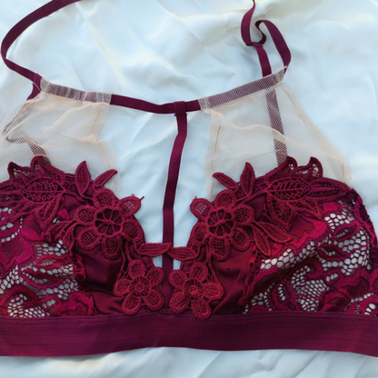 Flower Design Very Elegant  Soft Bra & Underwear Set