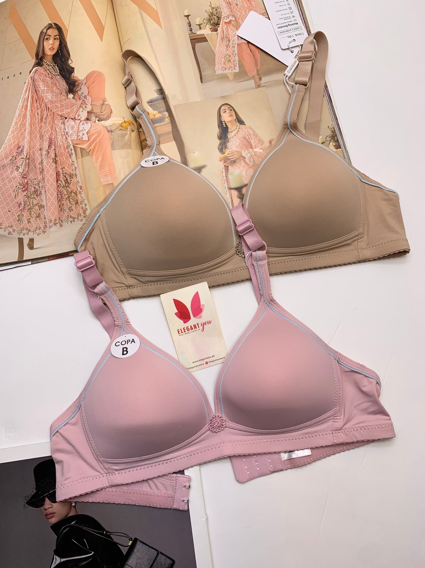 (34-42)B Chanviee Leen Daily wear Thin-Pad Non-Wire Bra [145]