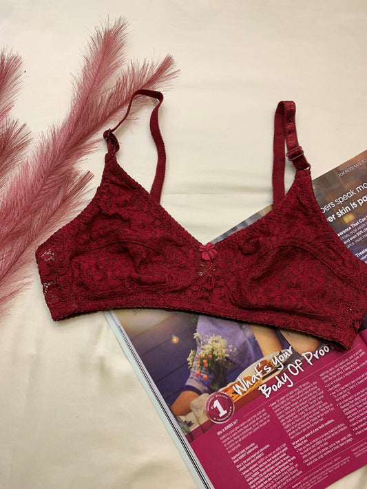 (32-42)b Elegant Flower Pattern Bra(037)