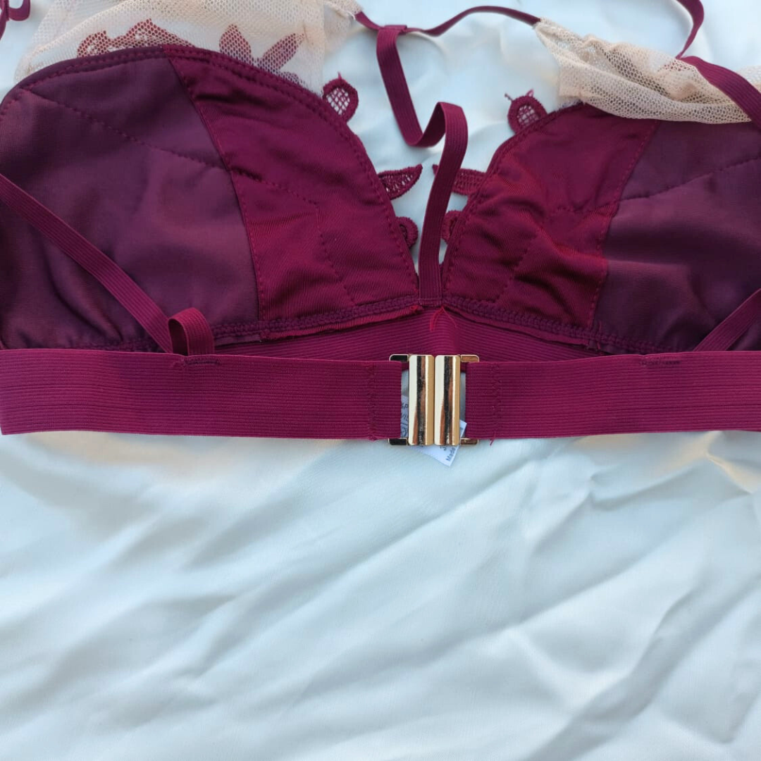 Flower Design Very Elegant  Soft Bra & Underwear Set