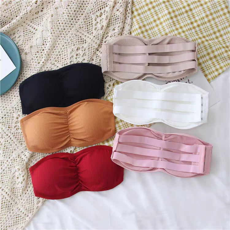 (28-36)Soft Padded Strapless Bra With Removable Pads [036]