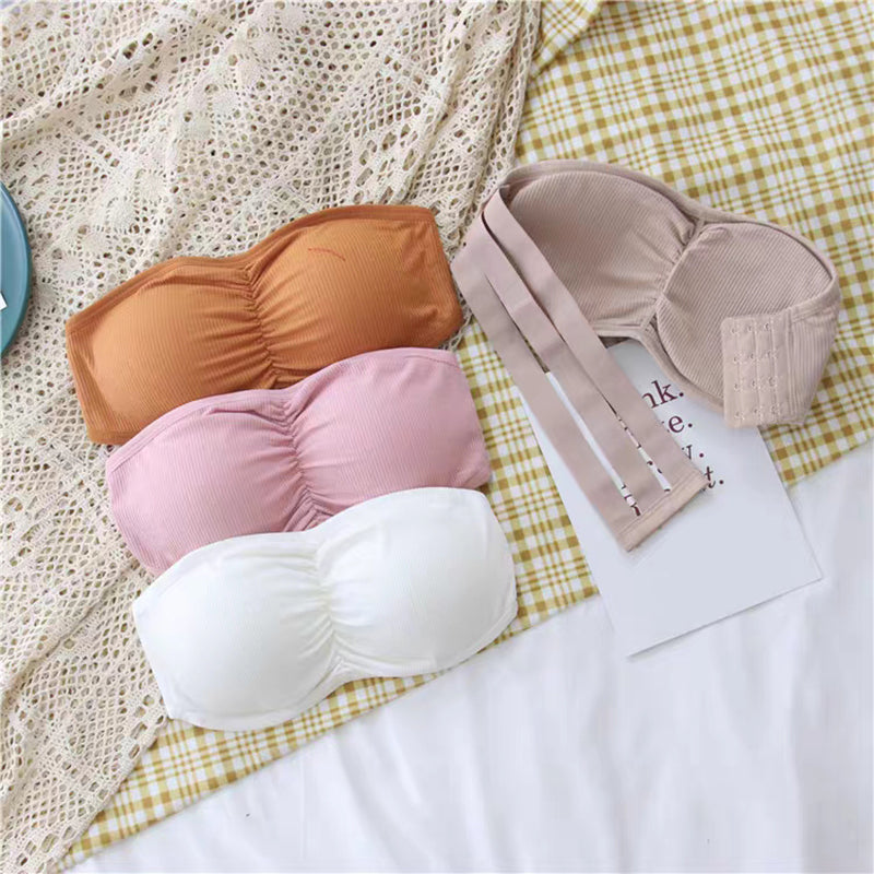 (28-36)Soft Padded Strapless Bra With Removable Pads [036]
