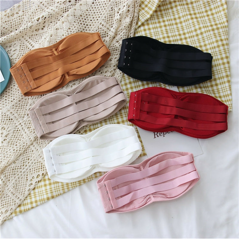 (28-36)Soft Padded Strapless Bra With Removable Pads [036]