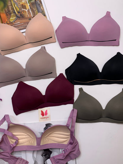 (32-38)b Seamless Soft Pushup T shirt bra(161)