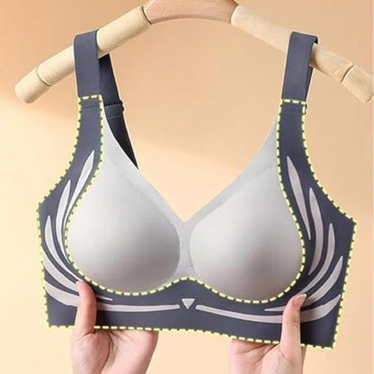 No Rash Seamless Breathable Wireless Push-Up Sports Bra for Women