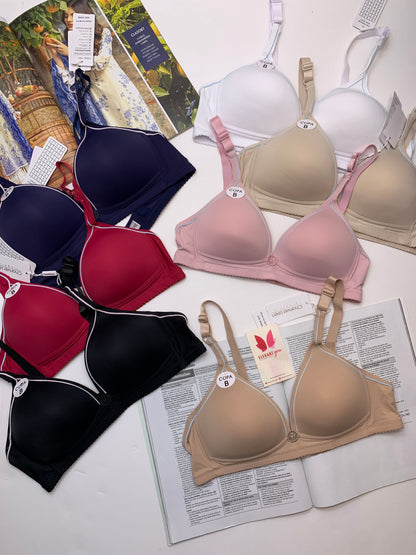 (34-42)B Chanviee Leen Daily wear Thin-Pad Non-Wire Bra [145]
