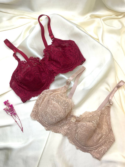(36-46)C Cupsize Wired Thin Pad Full coverage Bra (020)