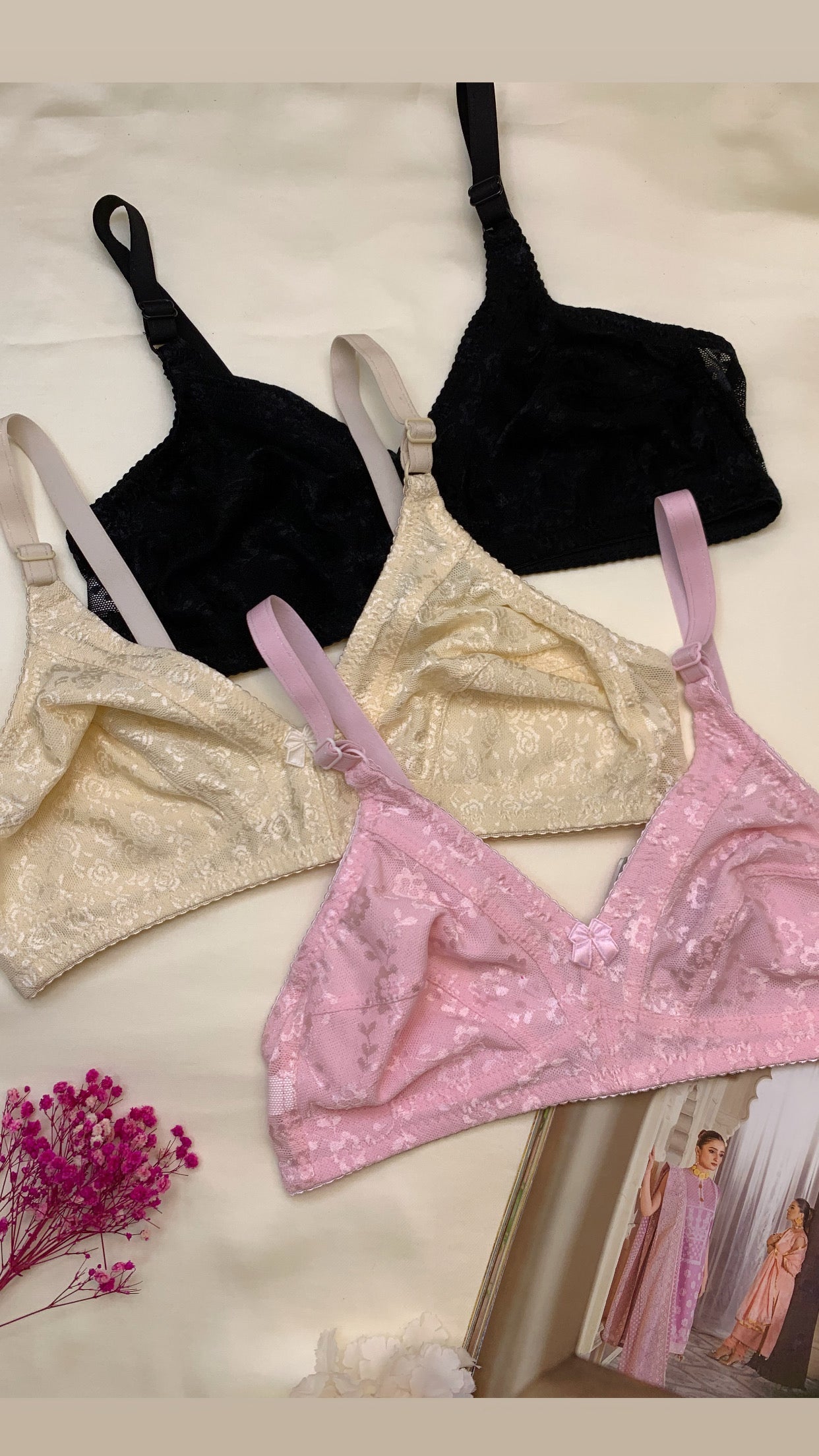 (32-42)b/c  Daily Wear Soft Stretchable Bra (029)
