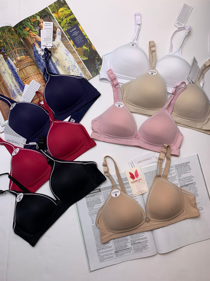 (34-42)B Chanviee Leen Daily wear Thin-Pad Non-Wire Bra [145]