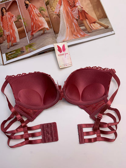 (36-42)B Padded Pushup Fancy Strap Bra (162)