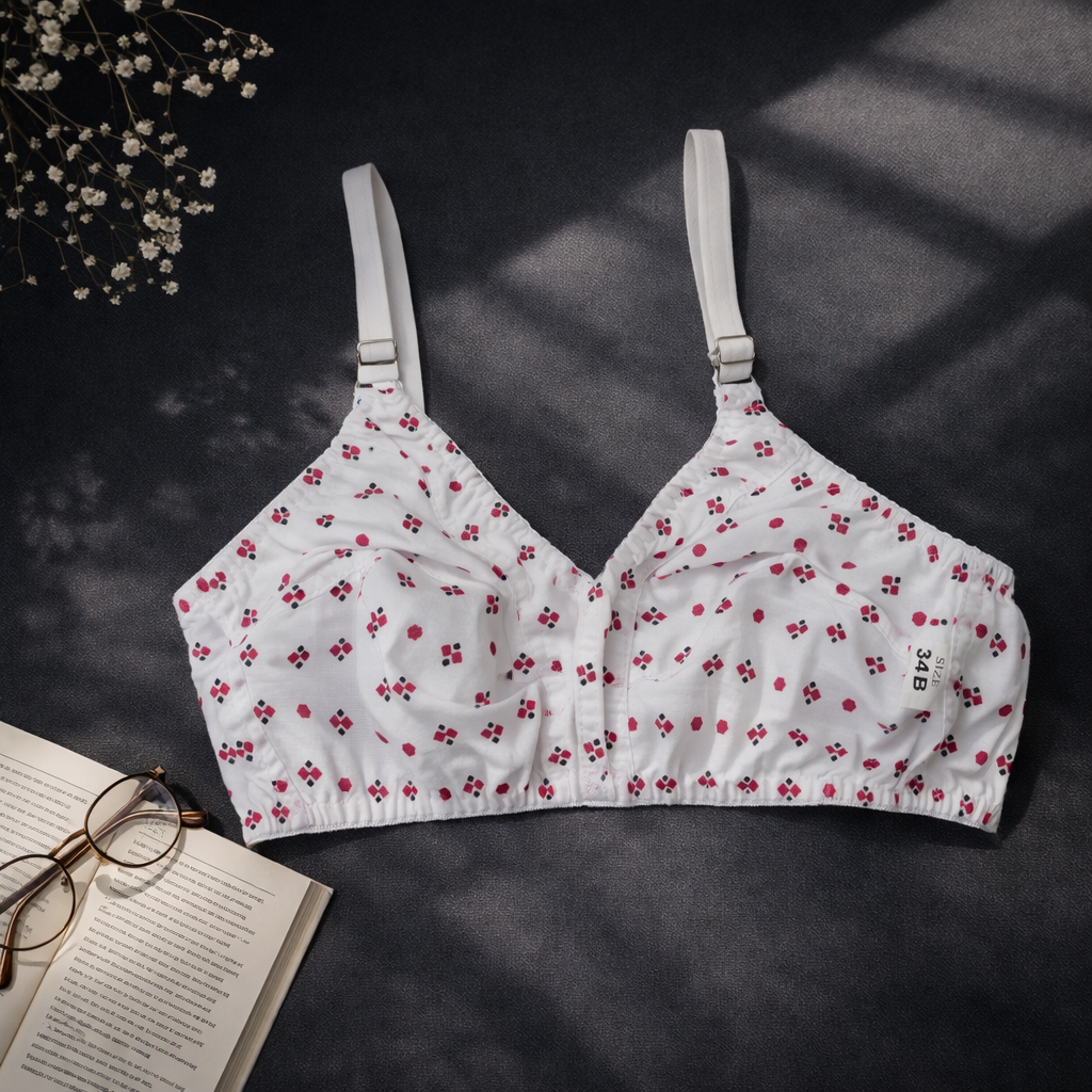 Pack of 3 Xoxo Digital Print Soft Cotton Bra's