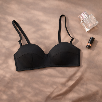 Double Padded Removeable Straps Smooth Pushup  Bra