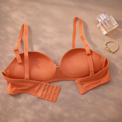 Double Padded Removeable Straps Smooth Pushup  Bra