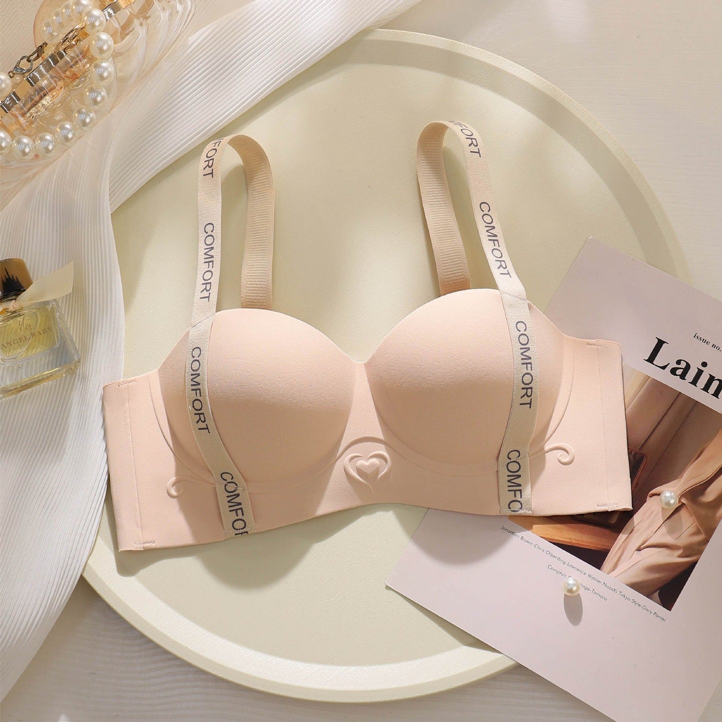 Single Padded Deep Cleavage Long Daily Wear Bra