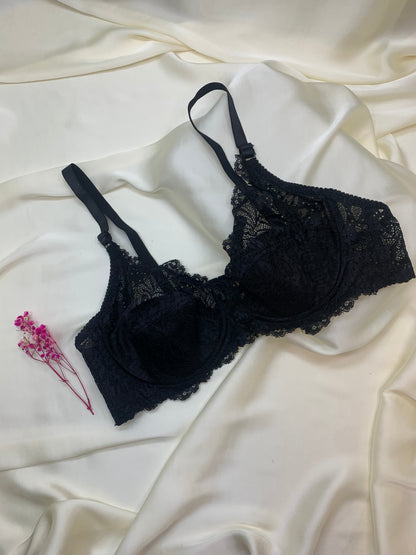 (36-46)C Cupsize Wired Thin Pad Full coverage Bra (020)