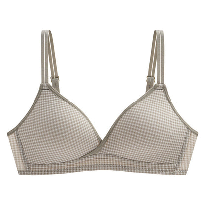 Dotted Cross Type Soft & Smooth Wireless Padded Bra