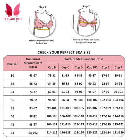 (32-42)b Elegant Flower Pattern Bra(037)