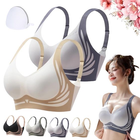 No Rash Seamless Breathable Wireless Push-Up Sports Bra for Women