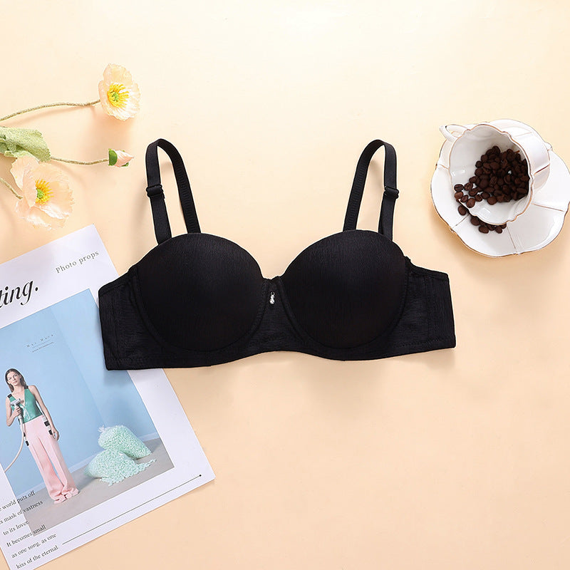 Pearls Padded Half Cup Wired Pushup Bra With Removeable Straps