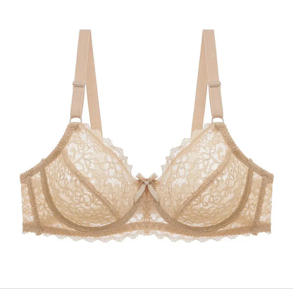 Transparent Cotton Bras – Pack of 2 | Non-Padded, Non-Wired, Full Net Design