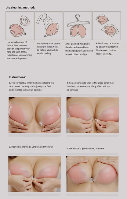 Silicone Bra Invisible Push Up