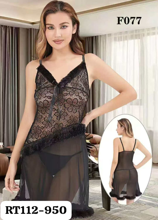 2 PCS Long Dress Nighty For Girls String #NO F077