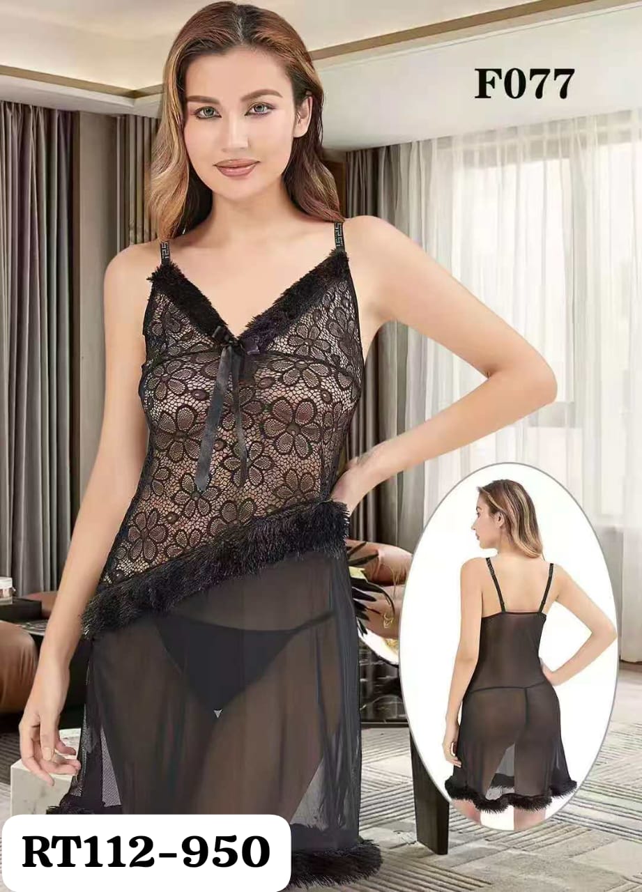 2 PCS Long Dress Nighty For Girls String #NO F078