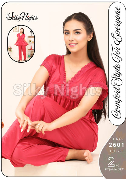 2 PCS Long Dress Nighty For Girls String #NO 2601