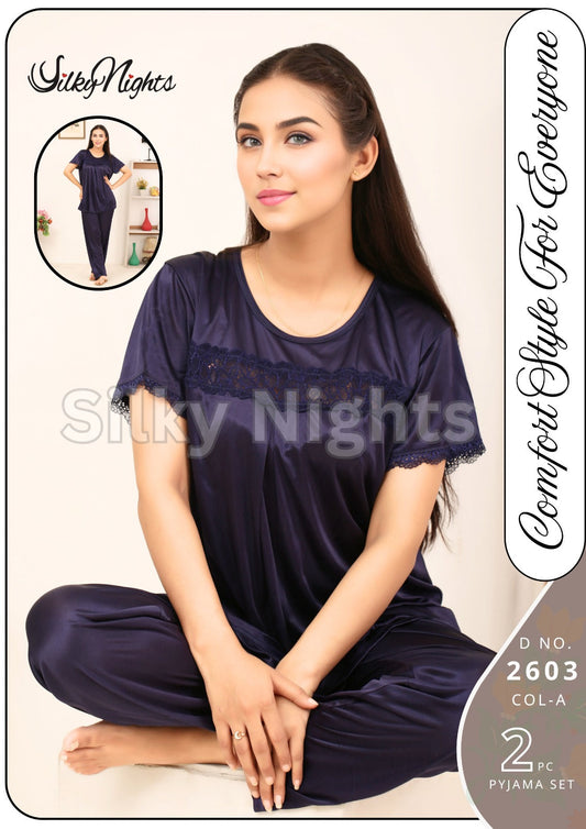 2 PCS Long Dress Nighty For Girls String #NO 2603