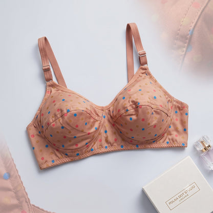 BUY 1 Get 2 FREE Meidian Women's Polka Dots Stretchable Bra