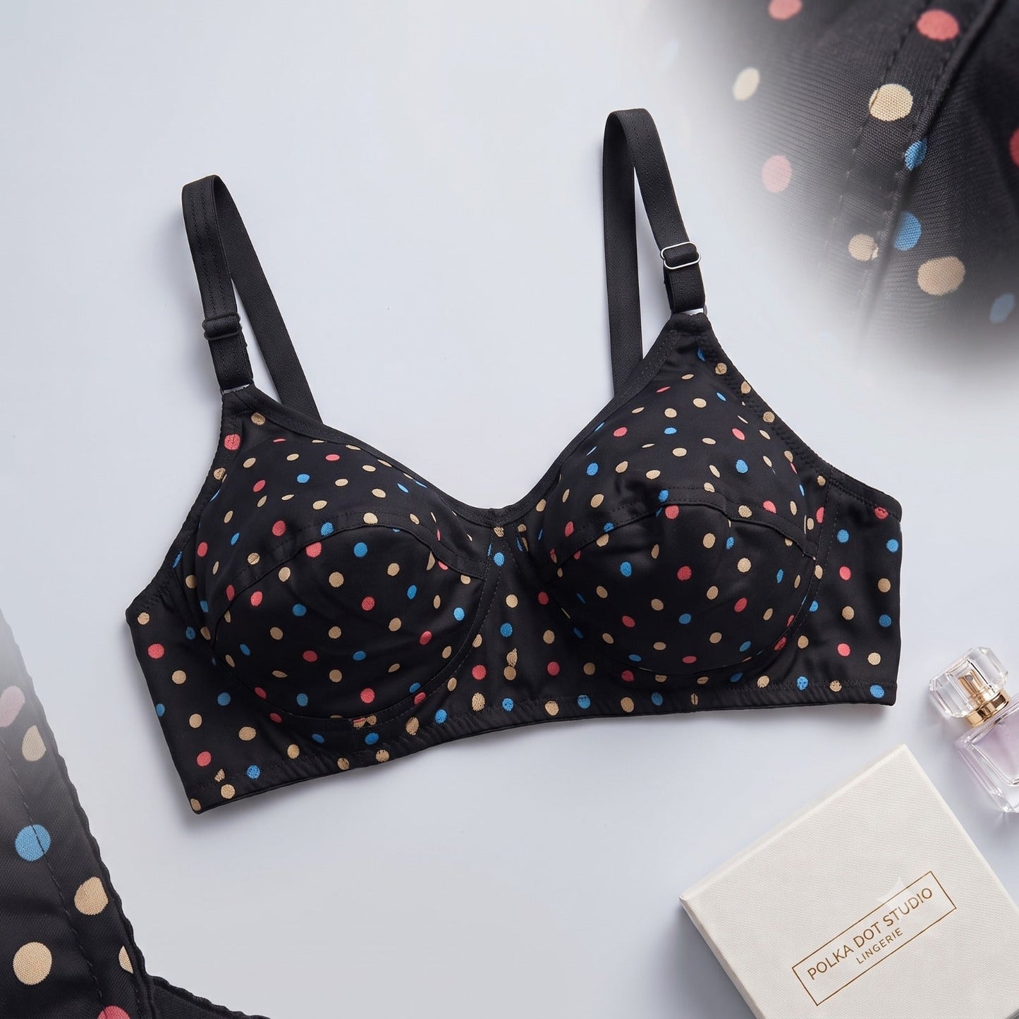BUY 1 Get 2 FREE Meidian Women's Polka Dots Stretchable Bra