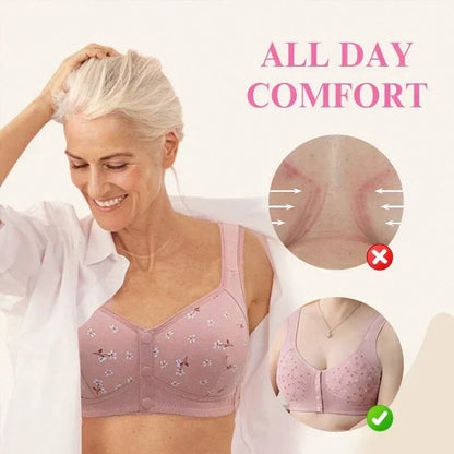 2026 New Anti Sagging Front Open Button Bra