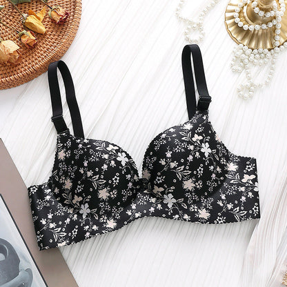 Double Padded Very Soft & Smooth Pushup Flowers Bra