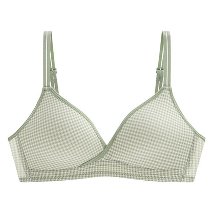 Dotted Cross Type Soft & Smooth Wireless Padded Bra