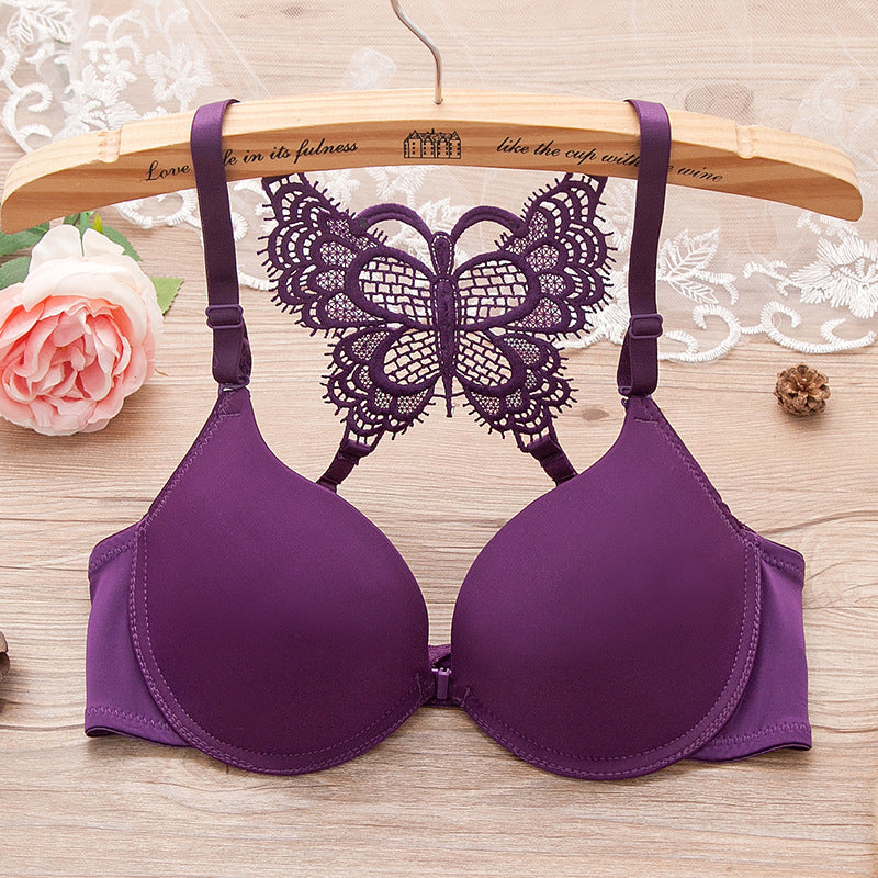 Front Open Butterfly Bra Single Padded  ( Only Bra)
