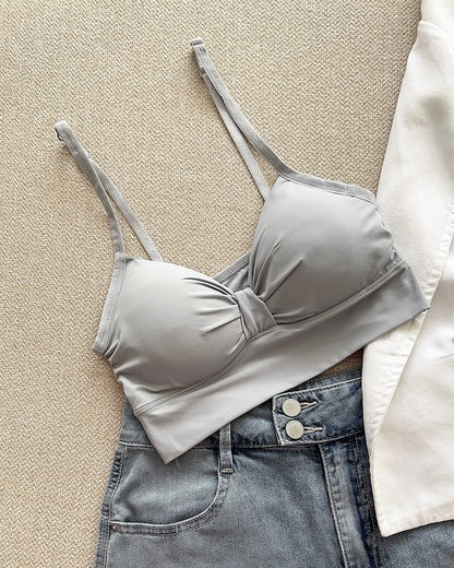 (30-36) Seamless Adjustable Strap Knot Bra [116]