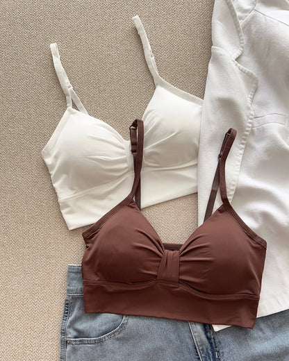(30-36) Seamless Adjustable Strap Knot Bra [116]