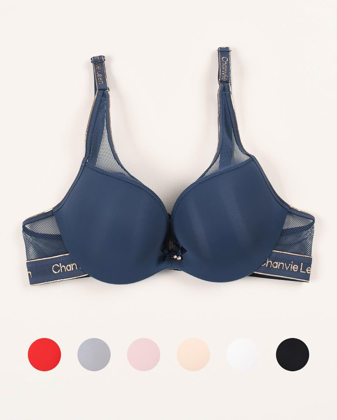 (32-36B Chanvie Leen Soft Double Padded Pushup Wire Bra (158)