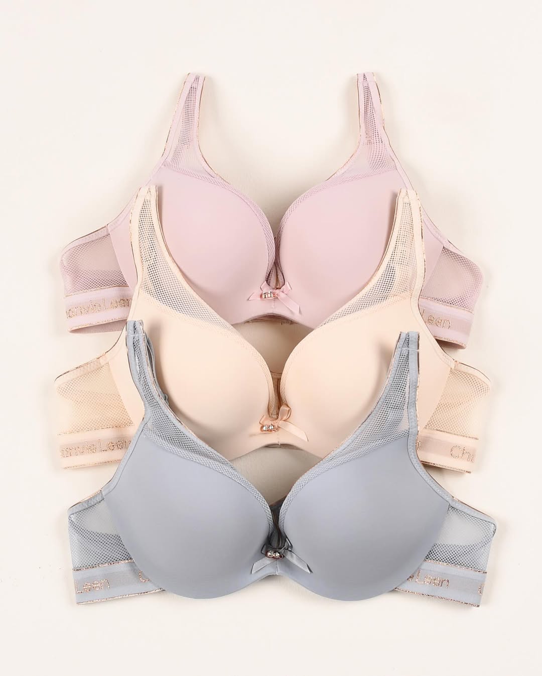 (32-36B Chanvie Leen Soft Double Padded Pushup Wire Bra (158)