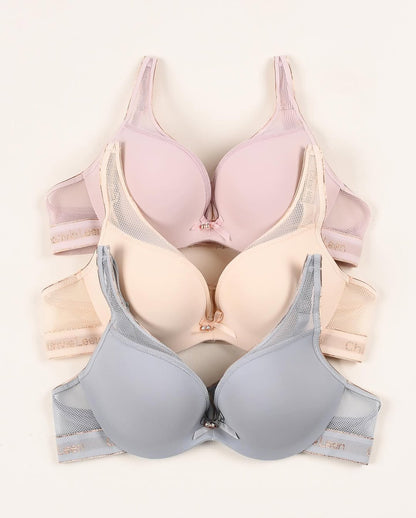 (32-36B Chanvie Leen Soft Double Padded Pushup Wire Bra (158)